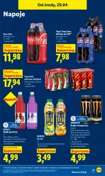 Gazetka promocyjna Lidl - Gazetka ważna od 29.04 do 2.05 - Gazetka - ważna od 02.05 do 02.05.2026 - strona 75 - produkty: Ser, Pur, Gra, 7up, Napój energetyczny, Ice tea, Mirinda, Coca-Cola, Napoje, Pepsi, Napój gazowany, Fanta, Herbata, Napój, Hortex, Fa