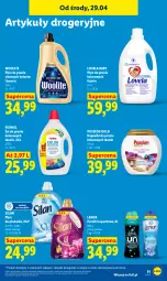 Gazetka promocyjna Lidl - Gazetka ważna od 29.04 do 2.05 - Gazetka - ważna od 02.05 do 02.05.2026 - strona 95 - produkty: Płyn do prania, Lovela, Perełki zapachowe, Silan, Woolite, Płyn do płukania, Kapsułki do prania, Lenor