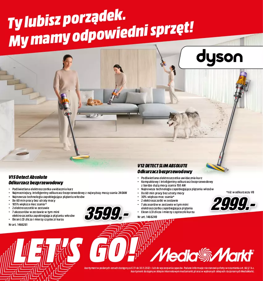 Gazetka promocyjna Media Markt - Gazetka Media Markt - ważna 02.11 do 30.11.2022 - strona 1 - produkty: Absolut, Intel, LANA, Odkurzacz, Odkurzacz bezprzewodowy, Szczotka