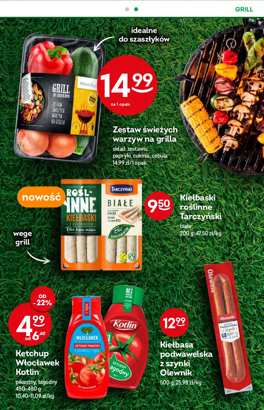 Gazetka promocyjna Żabka - ważna 06.07 do 12.07.2022 - strona 39 - produkty: Cebula, Grill, Ketchup, Kiełbasa, Kiełbasa podwawelska, Kotlin, Olewnik, Tarczyński, Wawel