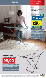 Gazetka promocyjna Lidl - GAZETKA - Gazetka - ważna od 28.09 do 28.09.2024 - strona 43 - produkty: Top, Deska do prasowania, Lack, Vileda, Suszarka, Pokrowiec, Suszarka na pranie