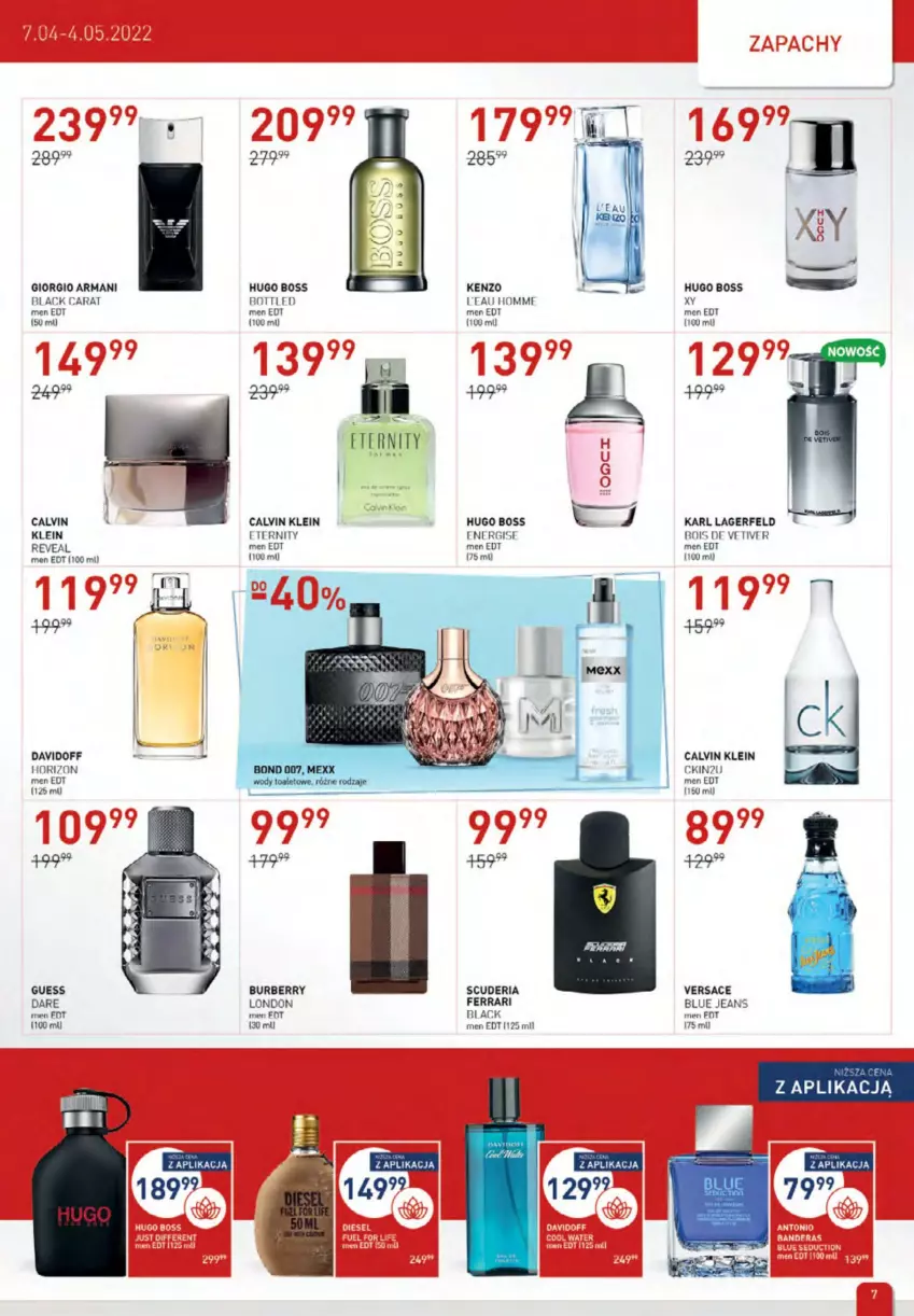 Gazetka promocyjna Drogerie Jawa - ważna 07.04 do 04.05.2022 - strona 7 - produkty: Burberry, Calvin Klein, Davidoff, Fa, Giorgio Armani, Hugo Boss, Karl Lagerfeld, Kenzo, Versace