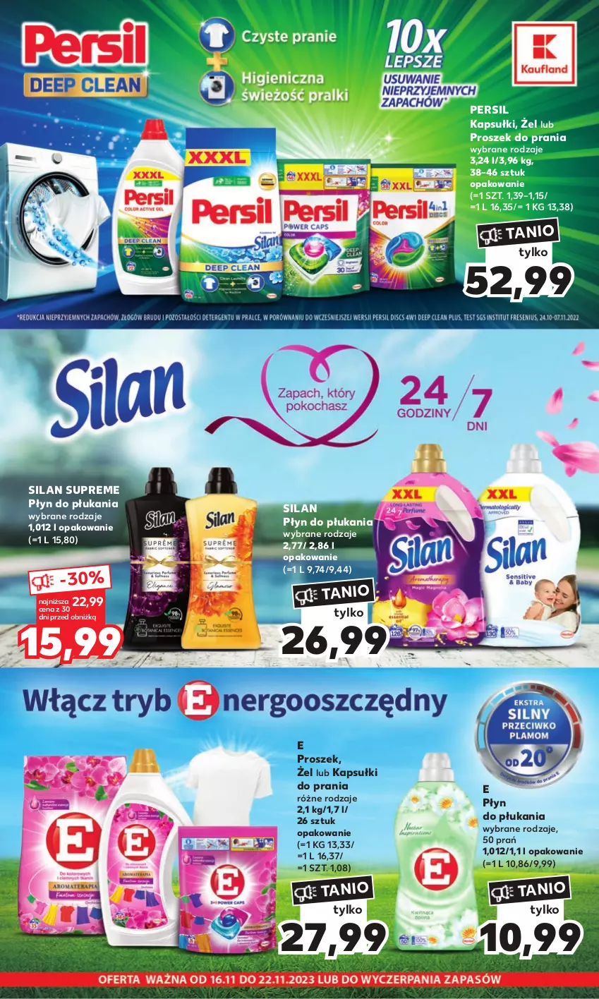 Gazetka promocyjna Kaufland - Kaufland - ważna 16.11 do 22.11.2023 - strona 1 - produkty: Kapsułki do prania, Persil, Płyn do płukania, Proszek do prania, Silan