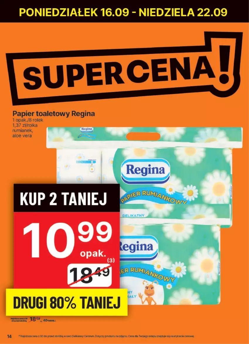 Gazetka promocyjna Delikatesy Centrum - NOWA GAZETKA Delikatesy Centrum od 16 września! 16-22.09.2024 - ważna 16.09 do 22.09.2024 - strona 14 - produkty: Aloe vera, Gin, Papier, Papier toaletowy, Rum