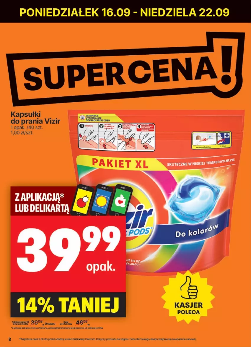 Gazetka promocyjna Delikatesy Centrum - NOWA GAZETKA Delikatesy Centrum od 16 września! 16-22.09.2024 - ważna 16.09 do 22.09.2024 - strona 8 - produkty: Dron, Kapsułki do prania, Rum, Vizir