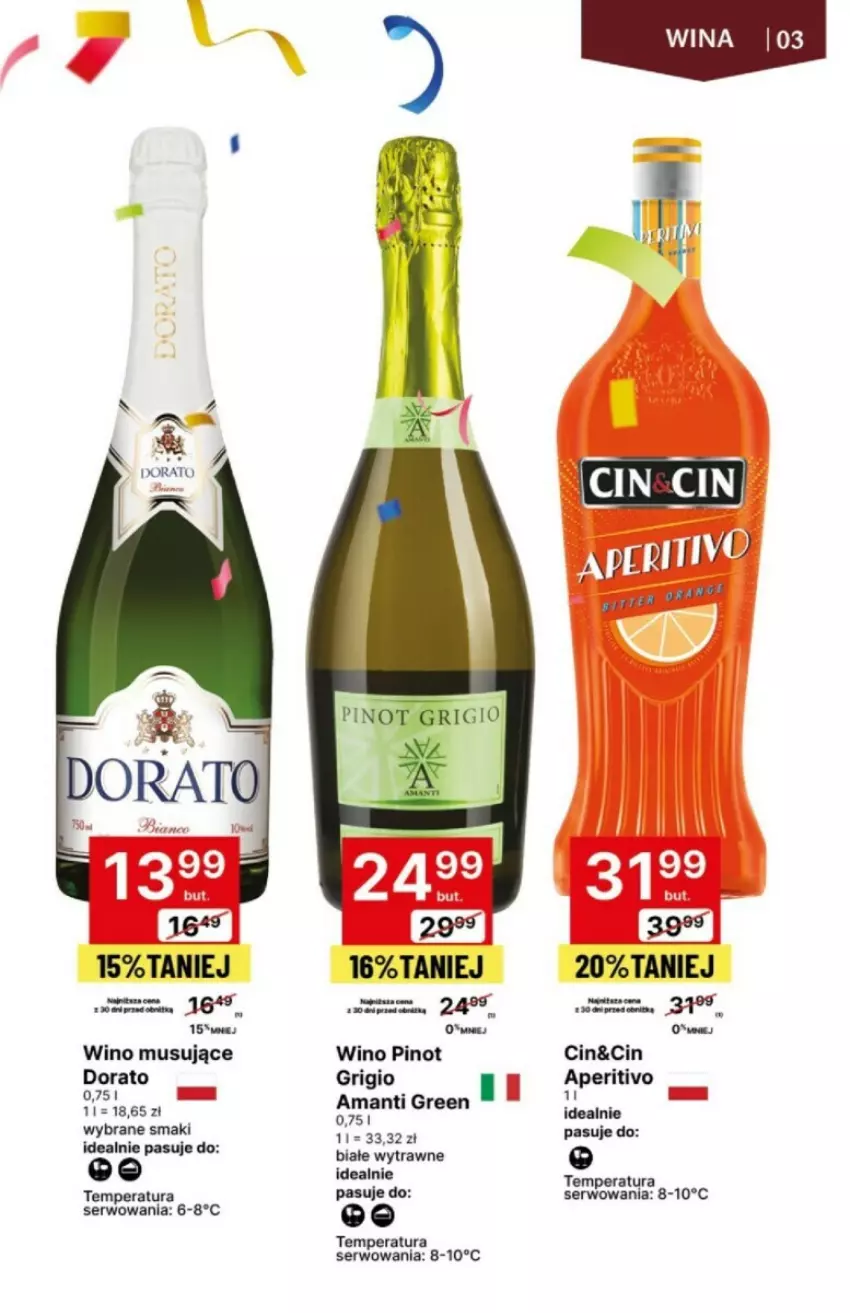 Gazetka promocyjna Delikatesy Centrum - ważna 18.01 do 31.01.2024 - strona 22 - produkty: Mus, Pinot Grigio, Ser, Wino, Wino musujące