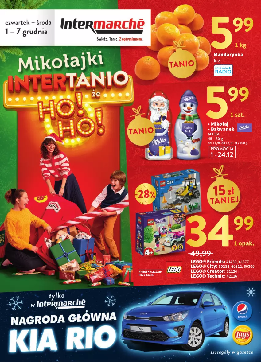 Gazetka promocyjna Intermarche - Gazetka Intermarche - ważna 01.12 do 07.12.2022 - strona 1 - produkty: LEGO, Milka