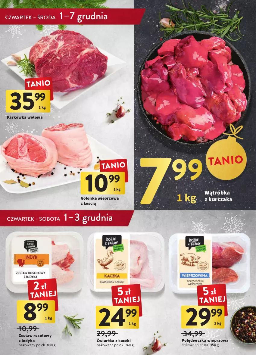 Gazetka promocyjna Intermarche - Gazetka Intermarche - ważna 01.12 do 07.12.2022 - strona 19 - produkty: Golonka wieprzowa, Kurczak, Polędwiczka wieprzowa