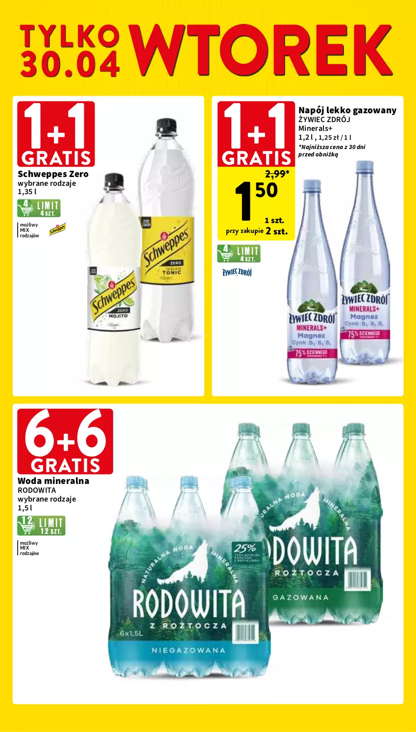 Gazetka promocyjna Intermarche - Gazetka Intermarche - ważna 30.04 do 08.05.2024 - strona 2 - produkty: Gra, Napój, Schweppes, Woda, Woda mineralna