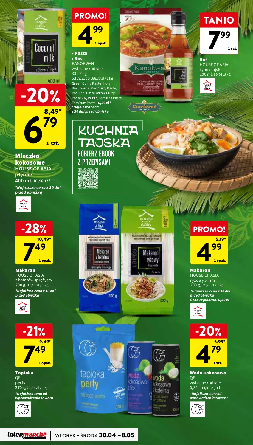 Gazetka promocyjna Intermarche - Gazetka Intermarche - ważna 30.04 do 08.05.2024 - strona 38 - produkty: House of Asia, Kokos, Makaron, Mleczko, Ryż, Sos, Woda