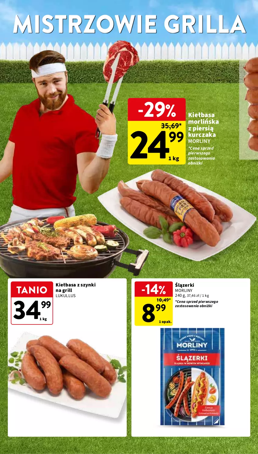 Gazetka promocyjna Intermarche - Gazetka Intermarche - ważna 30.04 do 08.05.2024 - strona 4 - produkty: Grill, Kiełbasa, Kurczak, Morliny