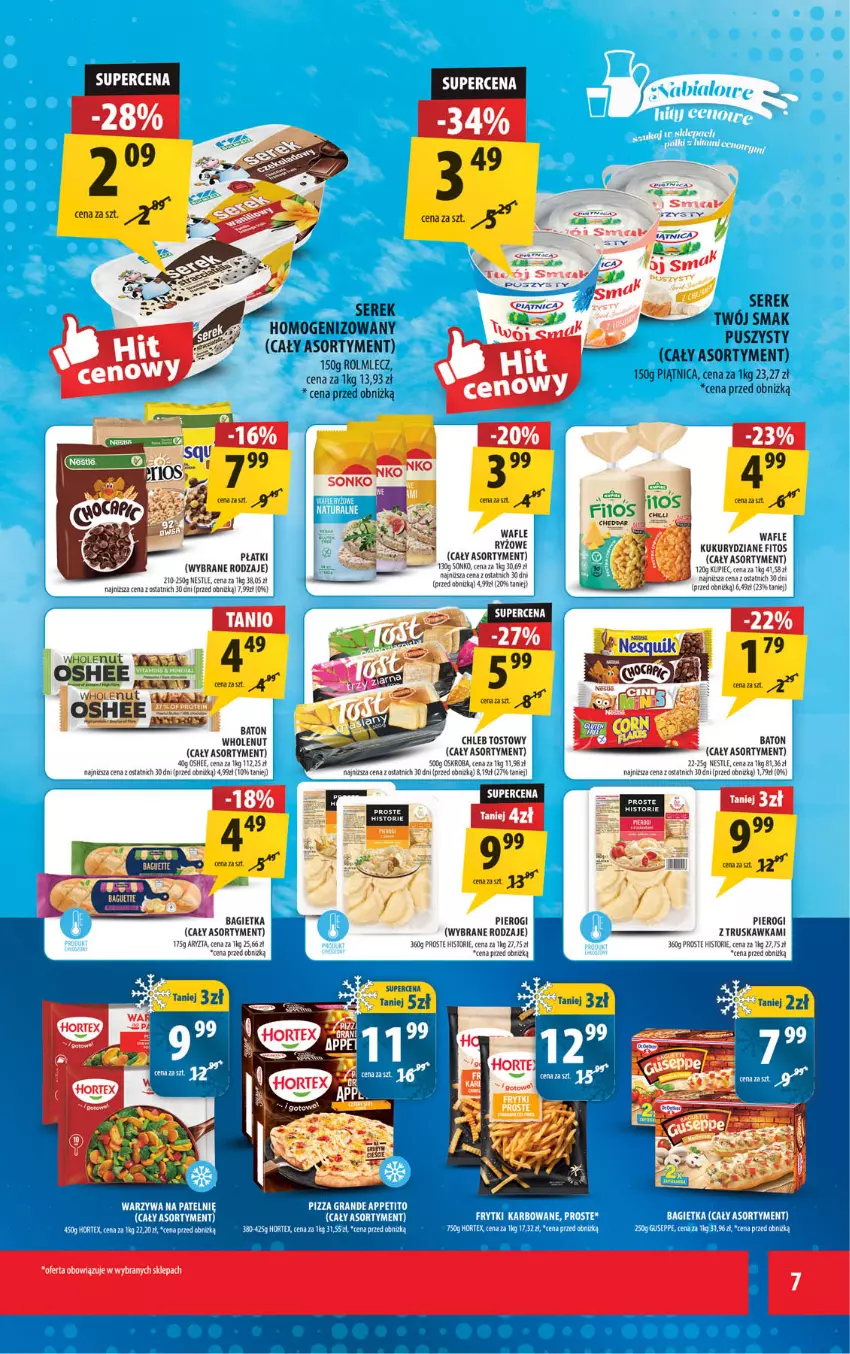 Gazetka promocyjna Arhelan - Gazetka - ważna 08.04 do 19.04.2026 - strona 7 - produkty: Bagietka, Baton, Chleb, Chleb tostowy, Kupiec, LG, Oshee, Piątnica, Piec, Pierogi, Rolmlecz, Ryż, Ser, Serek, Serek homogenizowany, Twój Smak, Wafle, Wiko