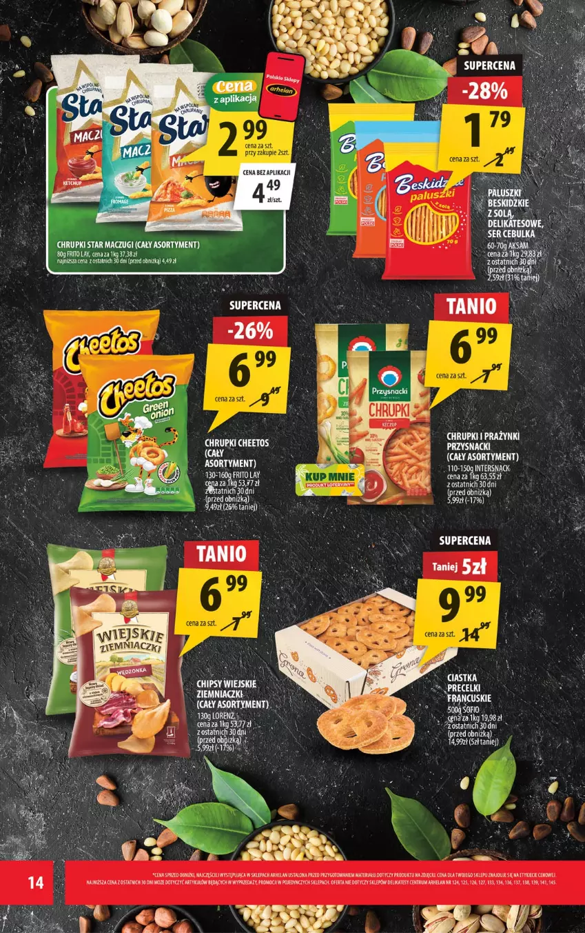 Gazetka promocyjna Arhelan - Gazetka - ważna 01.06 do 14.06.2026 - strona 14 - produkty: Beskidzki, Cheetos, Chrupki, Lorenz, Rum