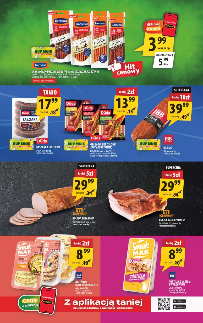 Gazetka promocyjna Arhelan - Gazetka - ważna 01.06 do 14.06.2026 - strona 3 - produkty: Boczek, Duda, Grill, Kasza, Kaszanka, Naleśniki, Tortilla, Warzywa