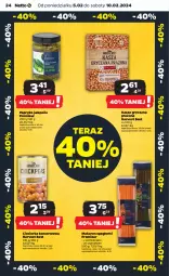 Gazetka promocyjna Netto - Artykuły spożywcze - Gazetka - ważna od 10.02 do 10.02.2024 - strona 24 - produkty: Makaron, Ser, Gry, Papryka, Tera, Spaghetti, Papryka jalapeño, Cieciorka, Kasza, Orka, Kasza gryczana, Szpinak