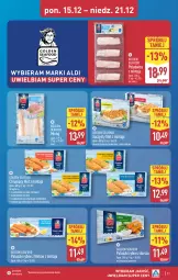 Gazetka promocyjna Aldi - Pełna oferta - Gazetka - ważna od 21.12 do 21.12.2025 - strona 11 - produkty: Mozzarella, Polędwica, Sos, Ser, Mus, Filet z mintaja, Paluszki rybne, Golden Seafood, Mintaj, Piekarnik, Dorsz, Danie gotowe