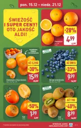 Gazetka promocyjna Aldi - Pełna oferta - Gazetka - ważna od 21.12 do 21.12.2025 - strona 3 - produkty: Klementynki, Kaki, Kosz, Kiwi, Pomarańcze