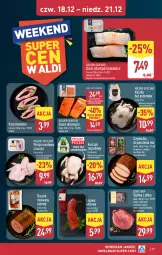 Gazetka promocyjna Aldi - Pełna oferta - Gazetka - ważna od 21.12 do 21.12.2025 - strona 39 - produkty: Piec, Kurczak, Polędwica, Por, Kaczka, Mięsne specjały, Karp, Golden Seafood, Szynka, Boczek, Dorsz, Mięso