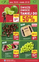 Gazetka promocyjna Aldi - Pełna oferta - Gazetka - ważna od 21.12 do 21.12.2025 - strona 6 - produkty: Winogrona, Limonka, Owoce, Wino, Gala