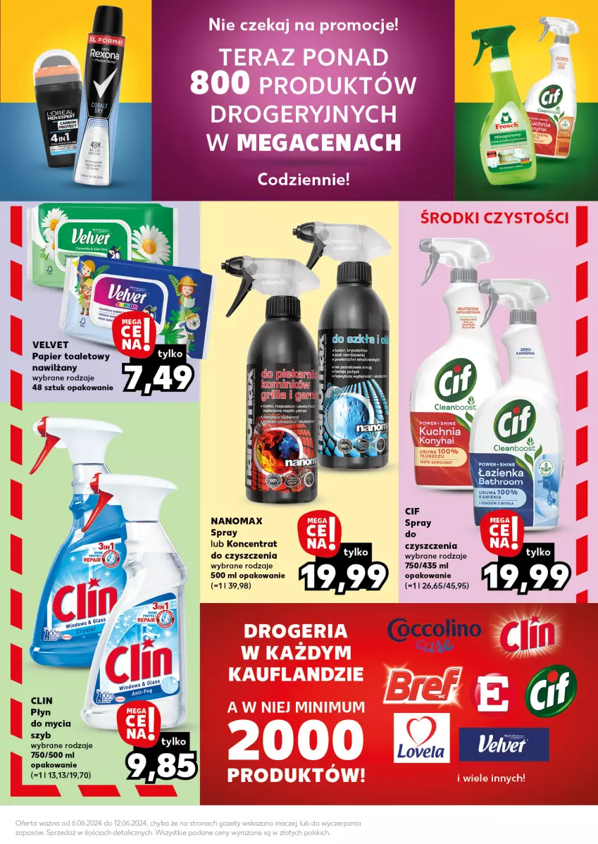 Gazetka promocyjna Kaufland - Kaufland - ważna 10.06 do 12.06.2024 - strona 21 - produkty: Clin, Gry, Nanomax, Papier, Papier toaletowy, Płyn do mycia