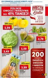 Gazetka promocyjna Lidl - GAZETKA - Gazetka - ważna od 17.10 do 17.10.2021 - strona 9 - produkty: Warzywa, Ser, Kiwi, Ziemniaki, Minikiwi, Sałat, Gruszki, Owoce, Deser, Pomidory