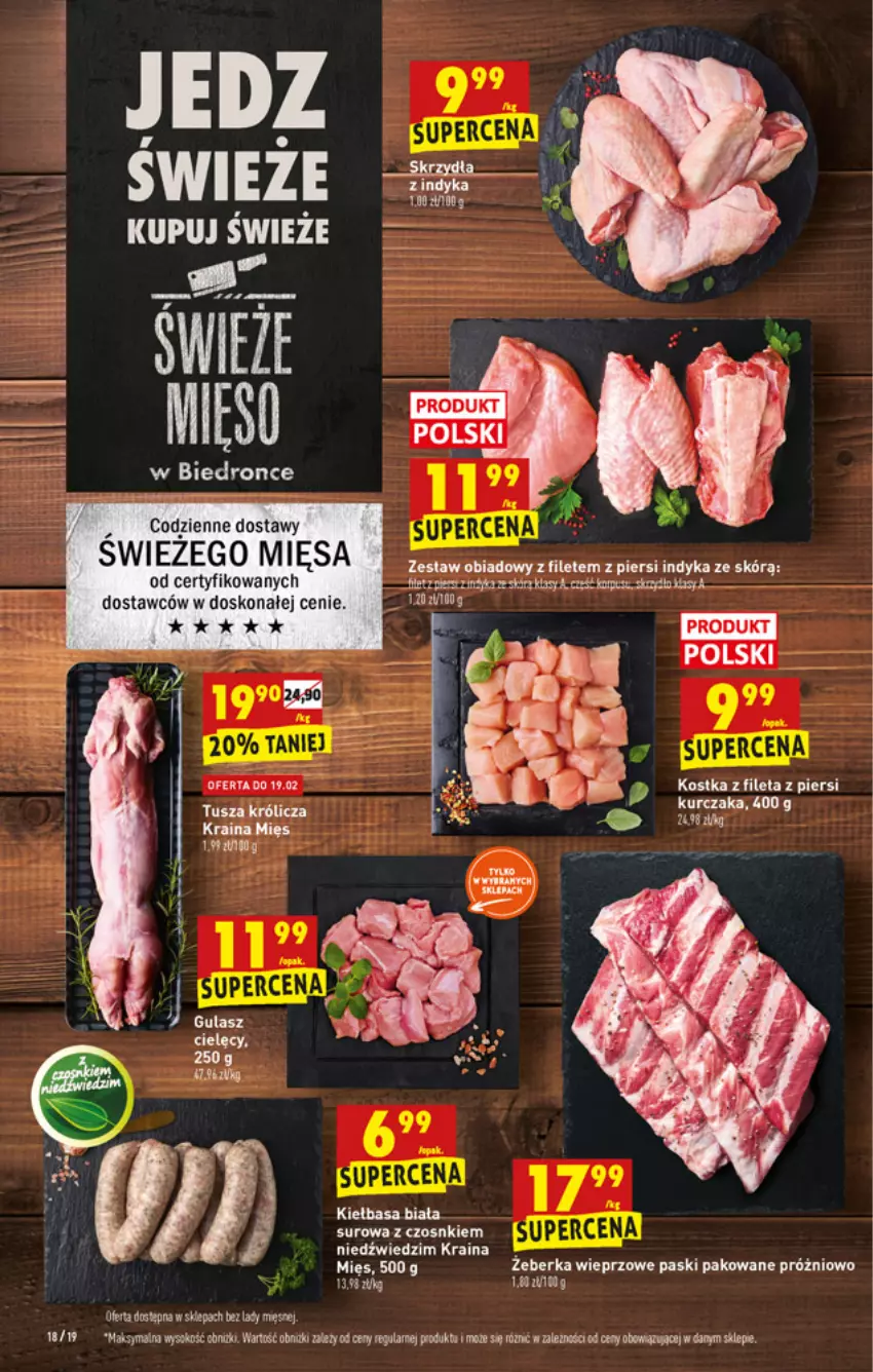 Gazetka promocyjna Biedronka - W tym tygodniu - ważna 17.02 do 23.02.2022 - strona 18 - produkty: Dron, Kiełbasa, Kiełbasa biała, Tusz