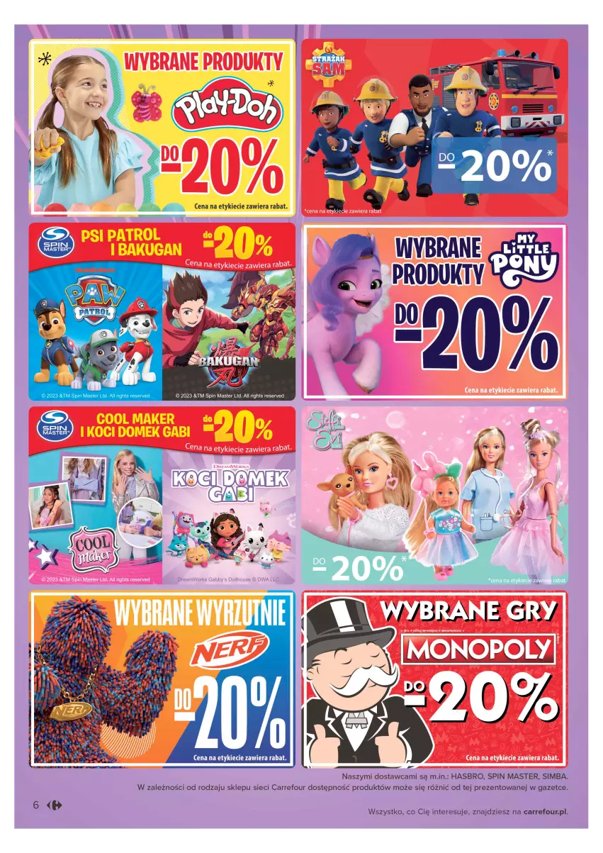 Gazetka promocyjna Carrefour - Gazetka Mali marzyciele - ważna 16.05 do 03.06.2023 - strona 6 - produkty: Hasbro