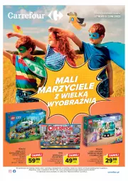 Gazetka promocyjna Carrefour - Gazetka Mali marzyciele - Gazetka - ważna od 03.06 do 03.06.2023 - strona 1 - produkty: Gra, LEGO Friends, LEGO, LEGO City, Klocki, Psi Patrol, Mobil