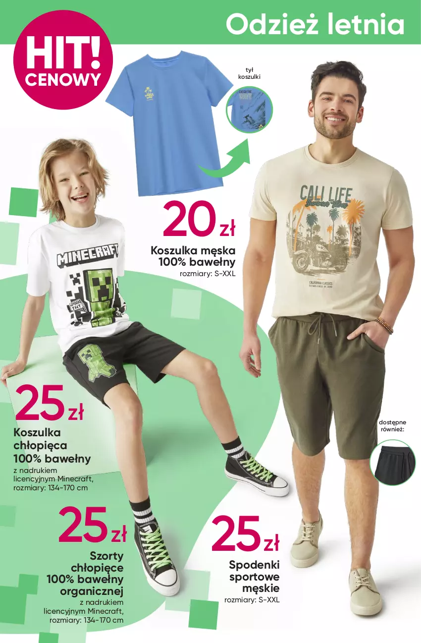 Gazetka promocyjna Pepco - SmileyWorld® - ważna 06.06 do 19.06.2024 - strona 10 - produkty: Kosz, Koszulka, Minecraft, Por, Sok, Sport, Szorty, Top