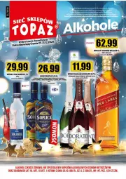 Gazetka promocyjna Topaz - Gazetka - Gazetka - ważna od 31.12 do 31.12.2024 - strona 2 - produkty: Top, Mus, Soplica, Wino musujące, Finlandia, Johnnie Walker, Wódka, Whisky, Wino, Likier