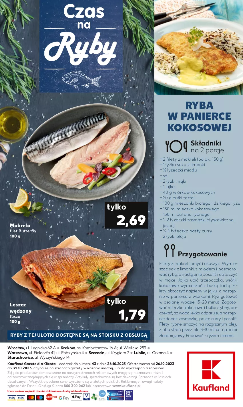 Gazetka promocyjna Kaufland - Kaufland - ważna 26.10 do 31.10.2023 - strona 2 - produkty: Bulion, Fa, Kokos, Lion, Mleczko, Olej, Orka, Por, Ryba, Ryż, Sok, Sól, Sos, Tusz, Wagi, Wiórki kokosowe, Woda