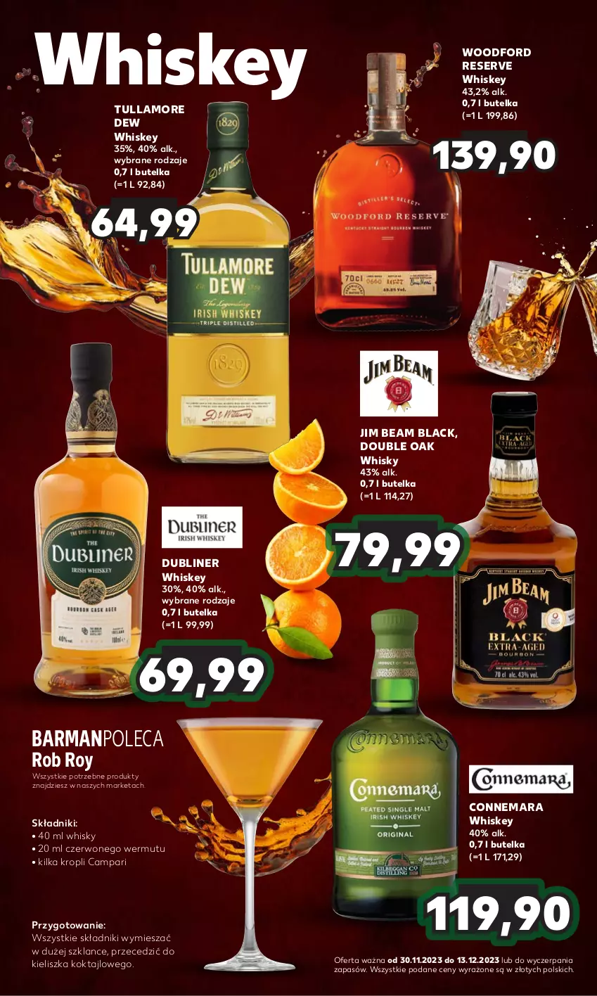 Gazetka promocyjna Kaufland - Barek Kauflandu - ważna 30.11 do 13.12.2023 - strona 10 - produkty: Jim Beam, Lack, Ser, Tullamore Dew, Whiskey, Whisky