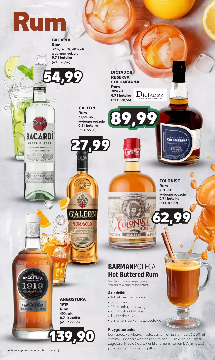 Gazetka promocyjna Kaufland - Barek Kauflandu - ważna 30.11 do 13.12.2023 - strona 11 - produkty: Bacardi, Colonist, Cukier, Cytryny, Gałka, Lanki, Leon, Masło, Mus, Rum, Ser, Sok