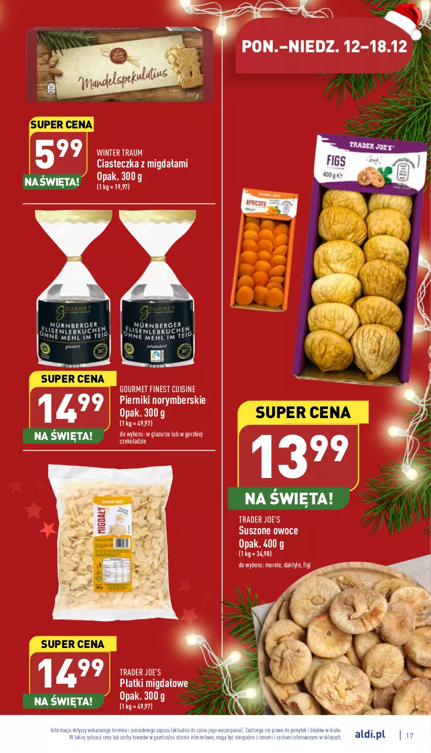 Gazetka promocyjna Aldi - Pełny katalog - ważna 12.12 do 18.12.2022 - strona 17 - produkty: Daktyle, Figi, Lazur, Owoce, Piernik