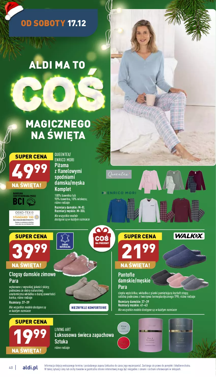 Gazetka promocyjna Aldi - Pełny katalog - ważna 12.12 do 18.12.2022 - strona 40 - produkty: Atomic, Clogsy, Mięta, Mop, Orka, Piżama, Queentex, Sok, Top, Wełna