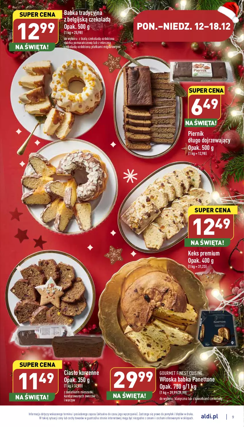 Gazetka promocyjna Aldi - Pełny katalog - ważna 12.12 do 18.12.2022 - strona 9 - produkty: Babka, Kawa, LG, Piernik