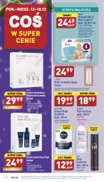 Gazetka promocyjna Aldi - Pełny katalog - Gazetka - ważna od 18.12 do 18.12.2022 - strona 24 - produkty: Balsam po goleniu, Krem nawilżający, Zestaw prezentowy, Nivea Men, Mus, Krem do rąk, Roller do masażu twarzy, Płyn micelarny, Woda po goleniu, Taft, Atomic, Roller, Ziaja, Peeling, Garnier, Lakier do włosów, Woda, Nivea, Lakier, Fa