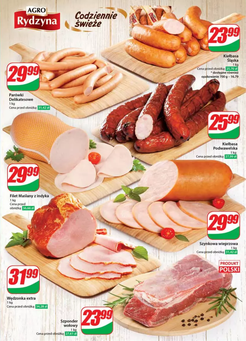 Gazetka promocyjna Dino - Gazetka 50 - ważna 13.12 do 19.12.2023 - strona 13 - produkty: Kiełbasa, Parówki, Szponder wołowy, Szynkowa wieprzowa, Wawel