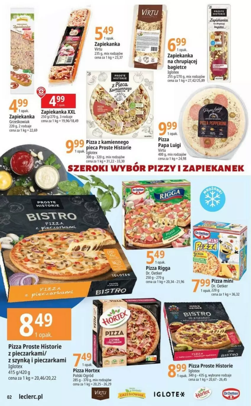 Gazetka promocyjna E Leclerc - ważna 03.10 do 14.10.2023 - strona 12 - produkty: Dr. Oetker, Hortex, LG, Ogród, Piec, Pieczarka, Pizza, Virtu, Zapiekanka