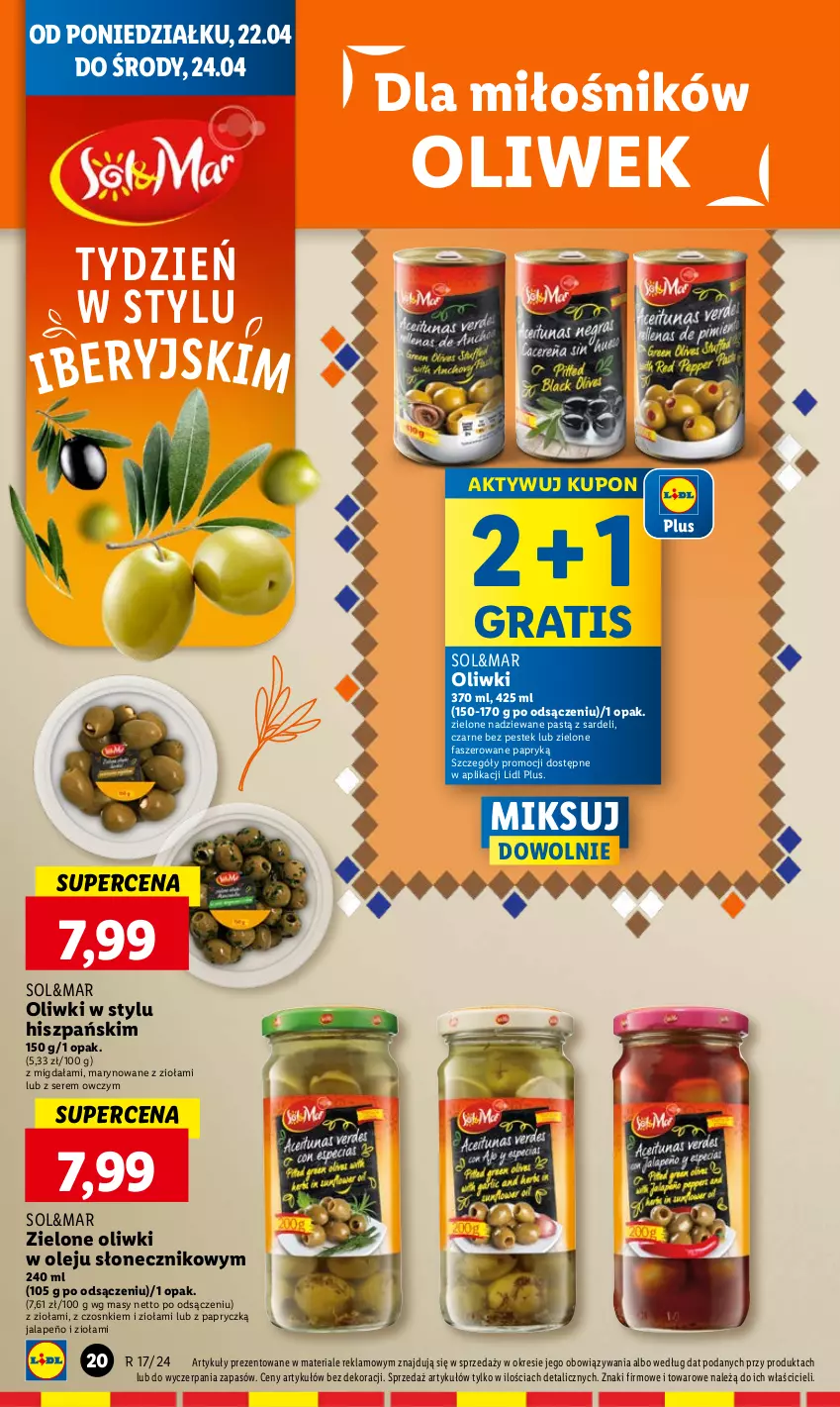 Gazetka promocyjna Lidl - GAZETKA - ważna 22.04 do 24.04.2024 - strona 22 - produkty: Fa, Gra, Olej, Oliwki, Ser, Stek