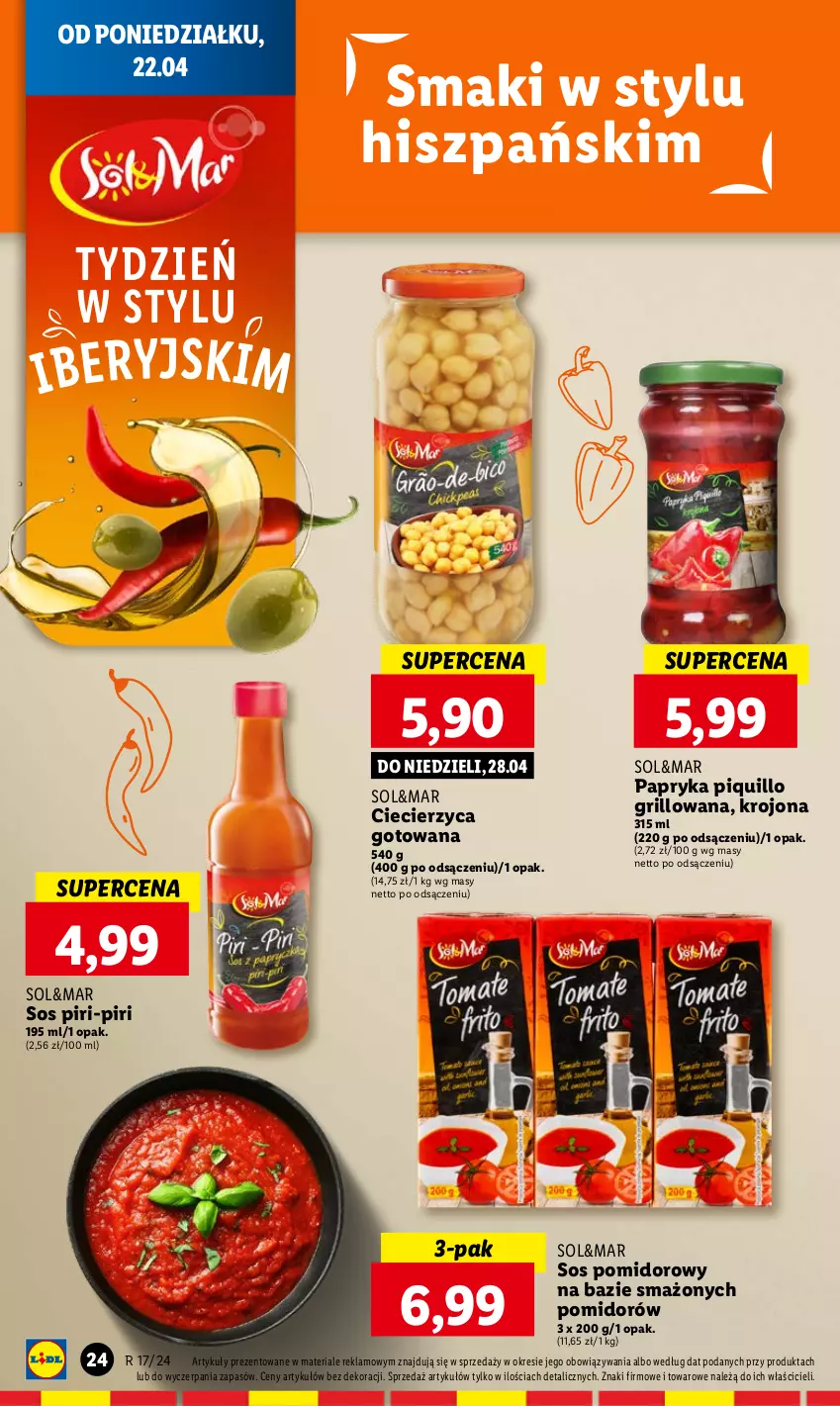 Gazetka promocyjna Lidl - GAZETKA - ważna 22.04 do 24.04.2024 - strona 26 - produkty: Grill, Papryka, Sos, Sos pomidorowy