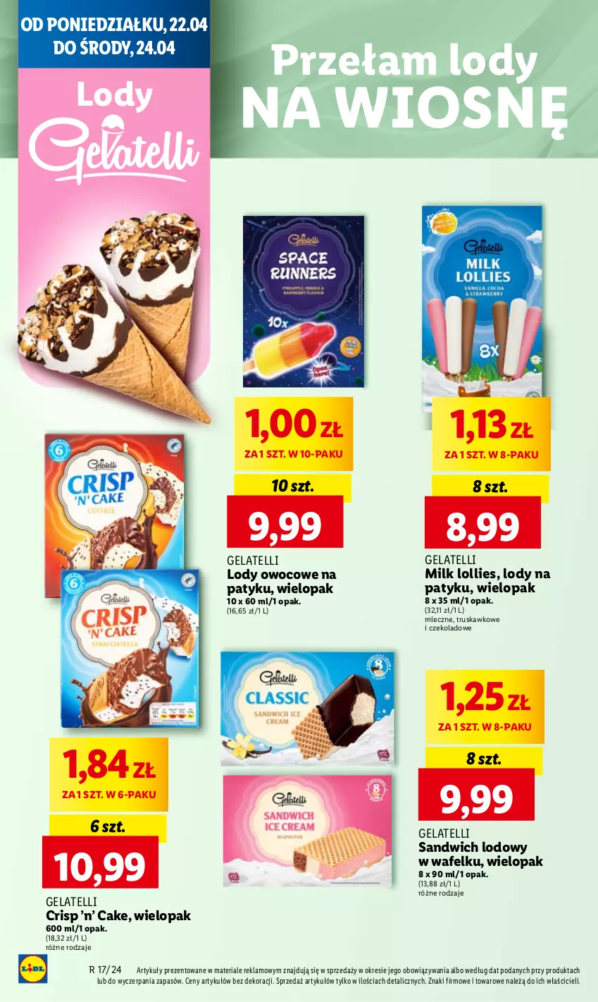 Gazetka promocyjna Lidl - GAZETKA - ważna 22.04 do 24.04.2024 - strona 40 - produkty: Lody