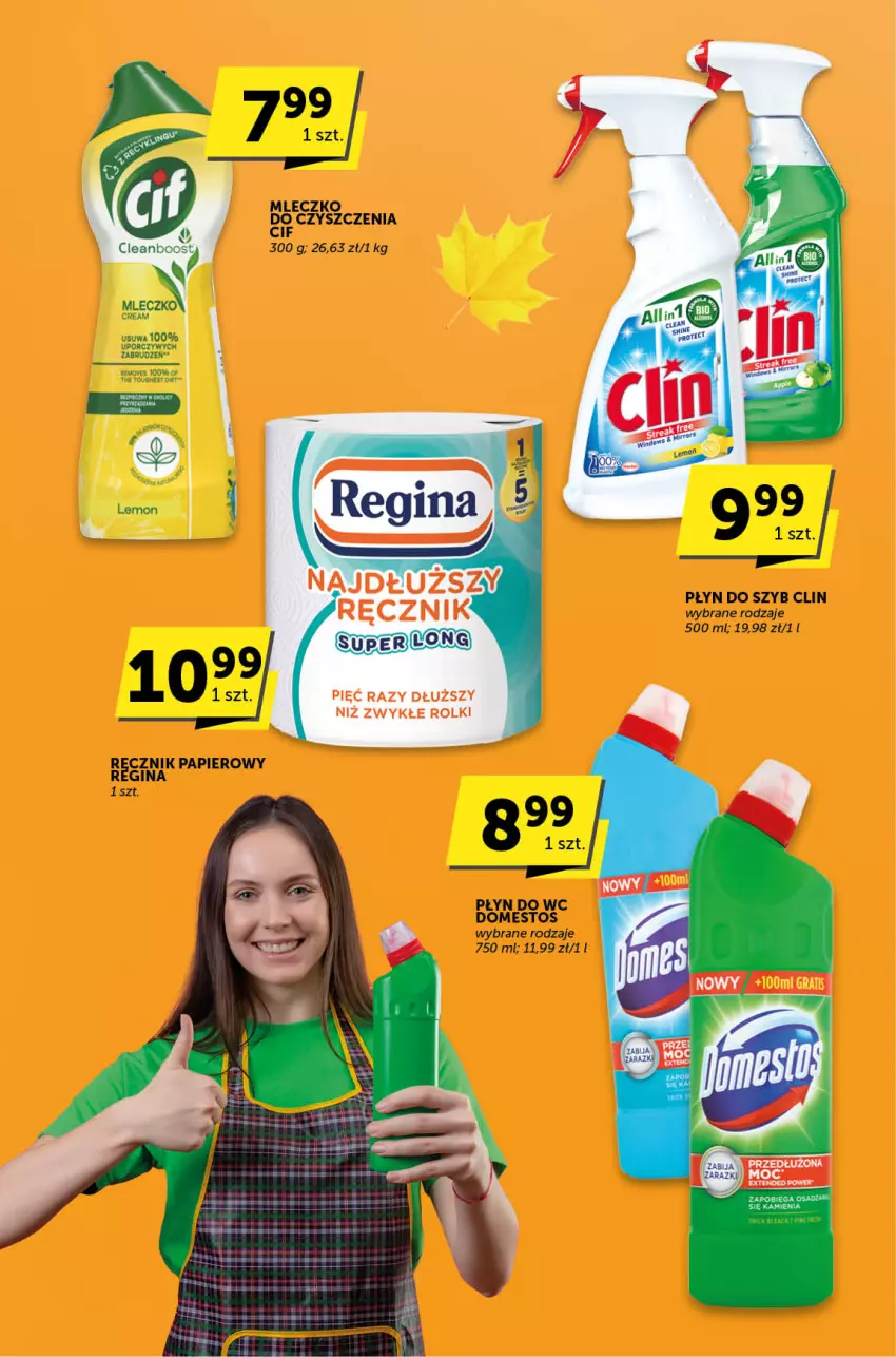 Gazetka promocyjna ABC - ważna 16.11 do 28.11.2023 - strona 22 - produkty: Cif, Clin, Domestos, Gin, Mleczko, Papier, Płyn do szyb, Płyn do wc, Por, Ręcznik