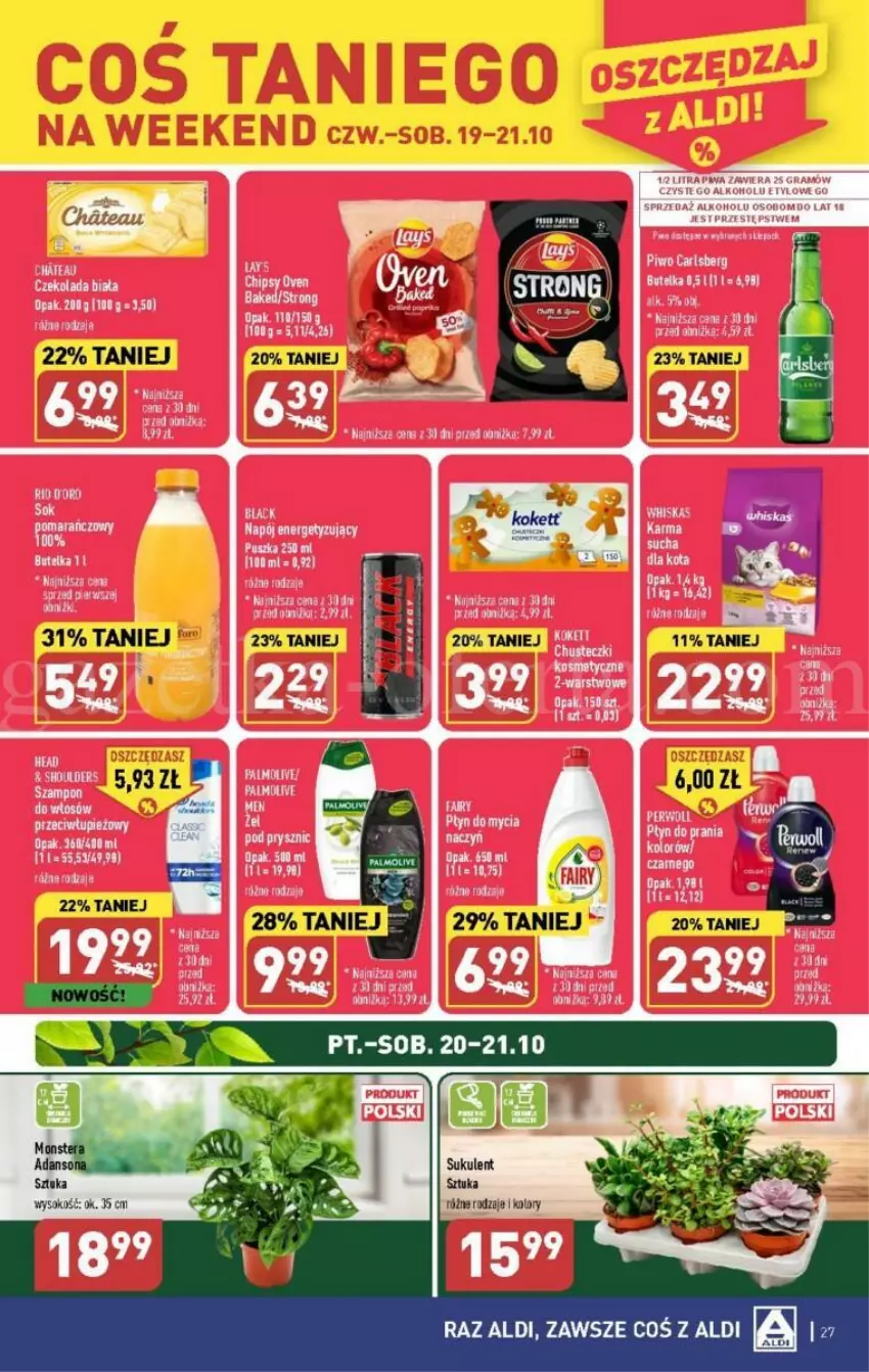 Gazetka promocyjna Aldi - ważna 16.10 do 21.10.2023 - strona 20 - produkty: Czekolada, Fa, Gra, Napój, Piec, Płyn do mycia, STP