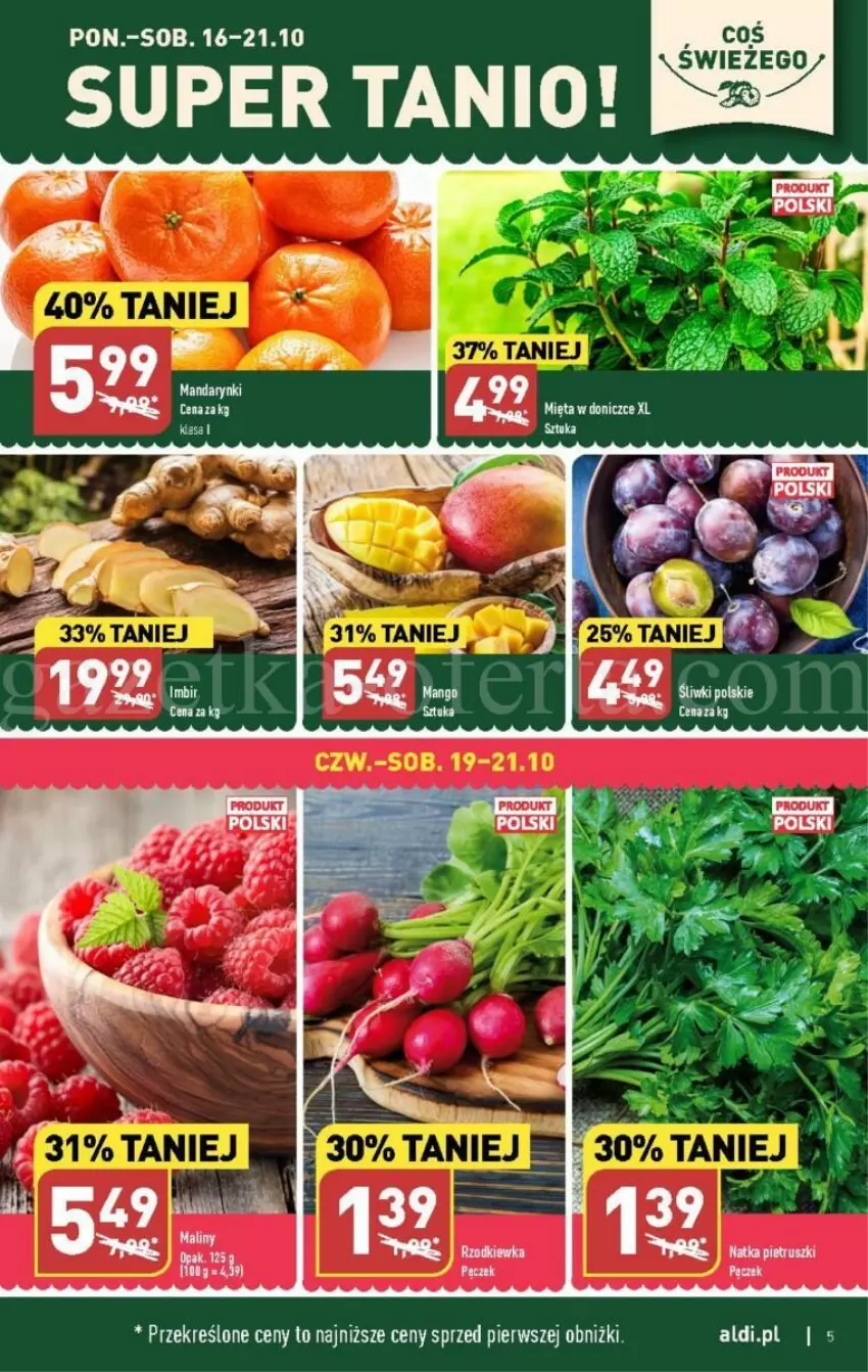 Gazetka promocyjna Aldi - ważna 16.10 do 21.10.2023 - strona 37 - produkty: Mięta