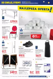 Gazetka promocyjna Makro - [Oferta promocyjna] Artykuły spożywcze i przemysłowe - Gazetka - ważna od 26.12 do 26.12.2021 - strona 23 - produkty: Piec, Sok, Por, Rama, Buty, Podgrzewacze, Stół, Fartuch kuchenny, Rolka kasowa, Szpic, Krzesło, Siedzisko, Olej, Fa