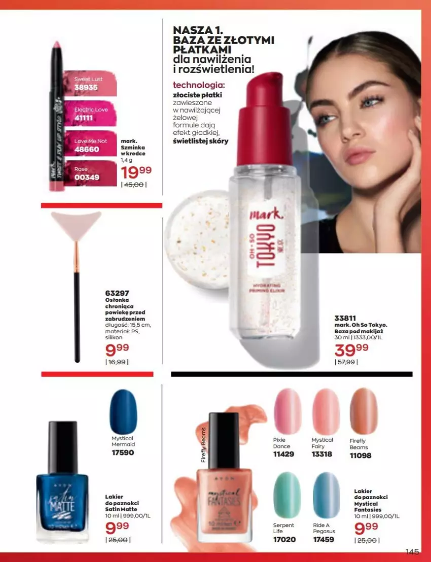 Gazetka promocyjna Avon - Katalog Avon 6/2022 kampania czerwiec - ważna 01.06 do 30.06.2022 - strona 145 - produkty: Fa, Fanta, Inka, Lakier, Lakier do paznokci, Makijaż, Mule, Osłonka, Sati, Ser, Szminka