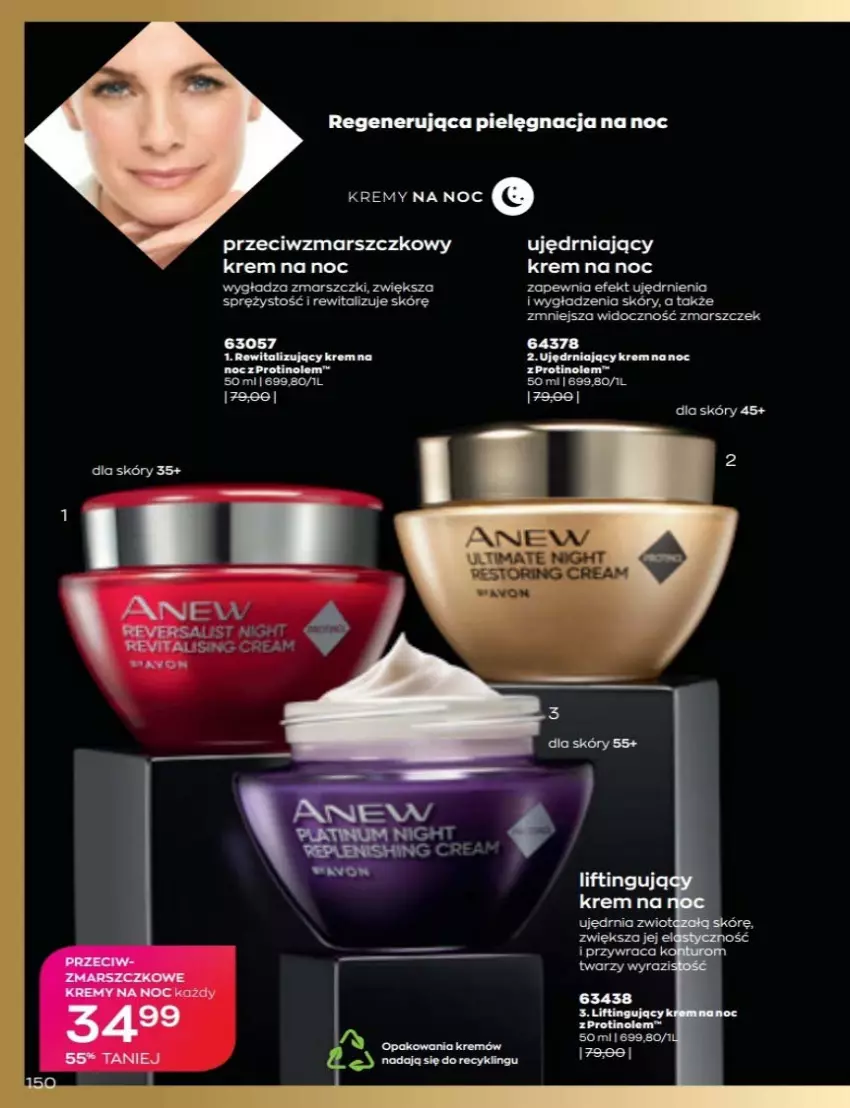 Gazetka promocyjna Avon - Katalog Avon 6/2022 kampania czerwiec - ważna 01.06 do 30.06.2022 - strona 150 - produkty: Anew, Krem na noc, Mars