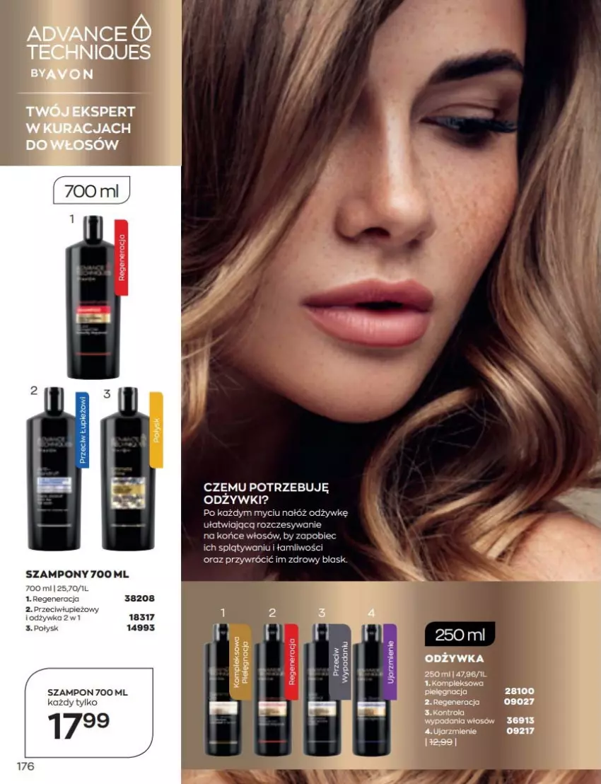 Gazetka promocyjna Avon - Katalog Avon 6/2022 kampania czerwiec - ważna 01.06 do 30.06.2022 - strona 176 - produkty: Fa, Odżywka, Szampon