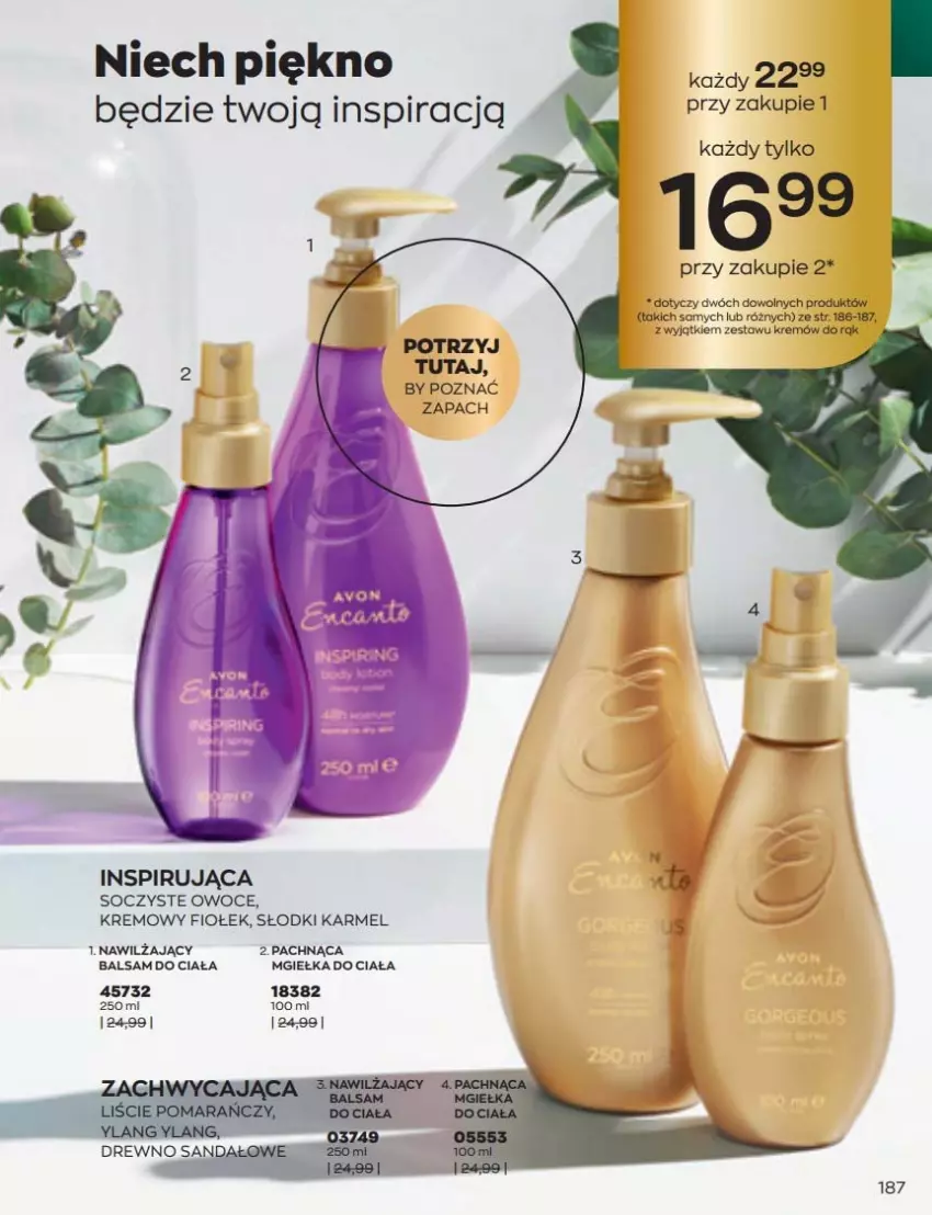 Gazetka promocyjna Avon - Katalog Avon 6/2022 kampania czerwiec - ważna 01.06 do 30.06.2022 - strona 187 - produkty: Balsam do ciała, Owoce